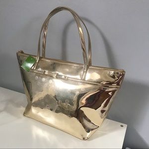 NWT Kate Spade Gold Tote